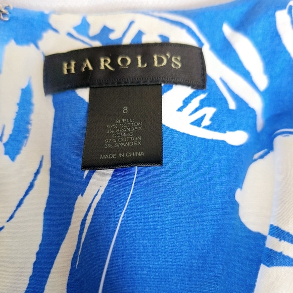 NWT Harold's brand "The Tropical Shift" Shift dress size 8. - Picture 6 of 7